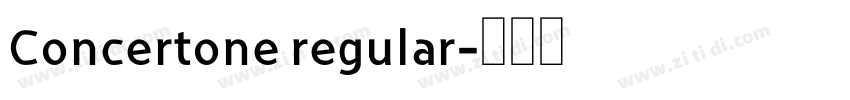 Concertone regular字体转换